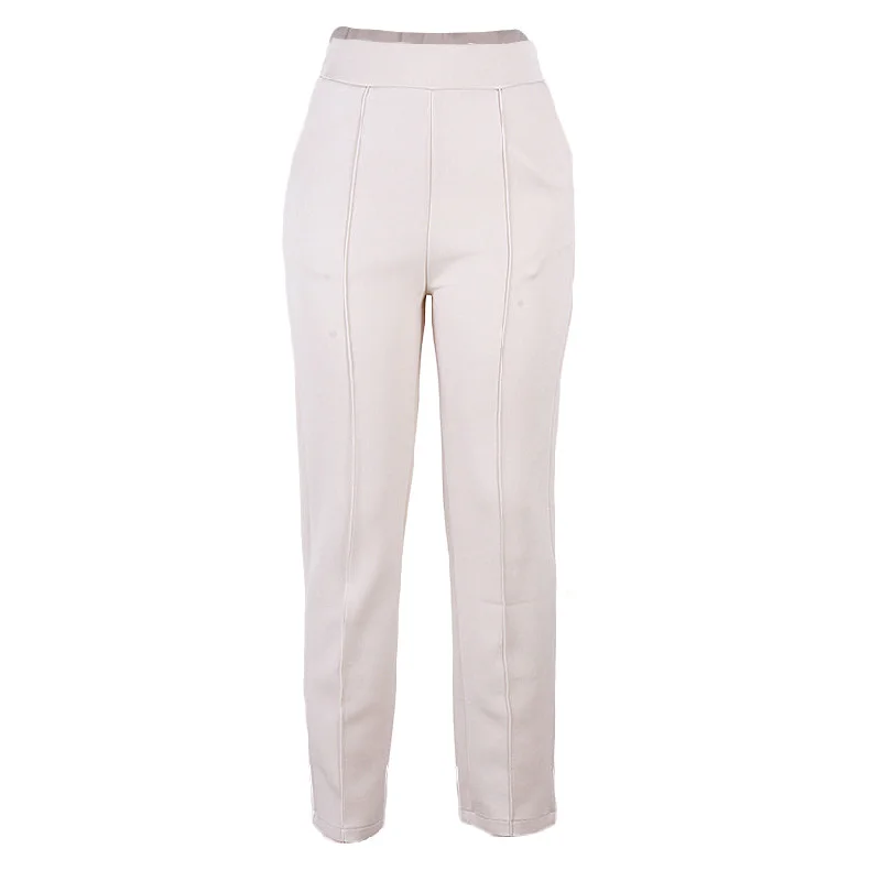 REDTAG Beige Casual Trousers for Women