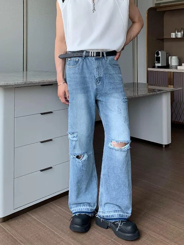 Plus - size women jeans for a comfortable and stylish fitDistressed Ripped Jeans