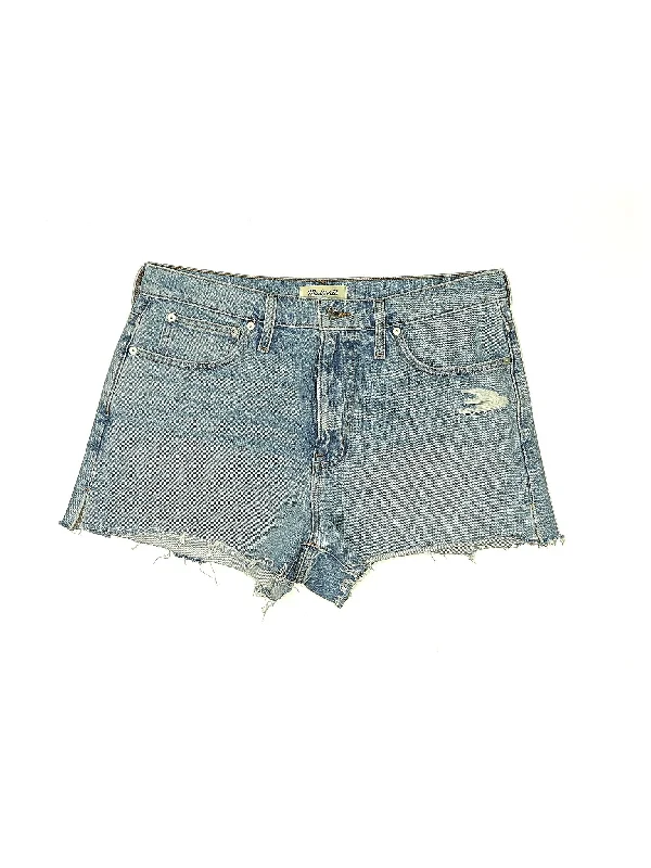 High-Rise Denim Shorts in Medium Wash