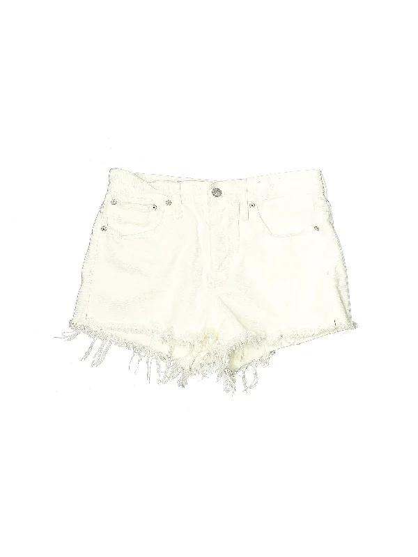 Low-Rise Denim Shorts