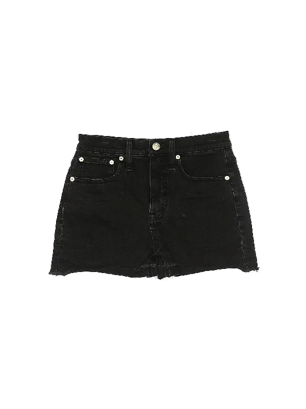 Women's Printed Animal Print Shorts in Brown and Black for a Bold and Fashion - Forward AppearanceMid-Rise Denim Shorts in Dark Wash