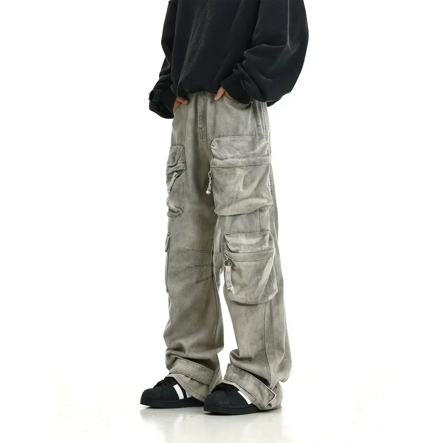 Jeggings women jeans combining the comfort of leggings and style of jeansMulti-Pocket Cargo Jeans