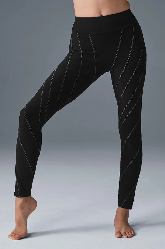 Alosoft High-Waist Sunray Legging - Black/White