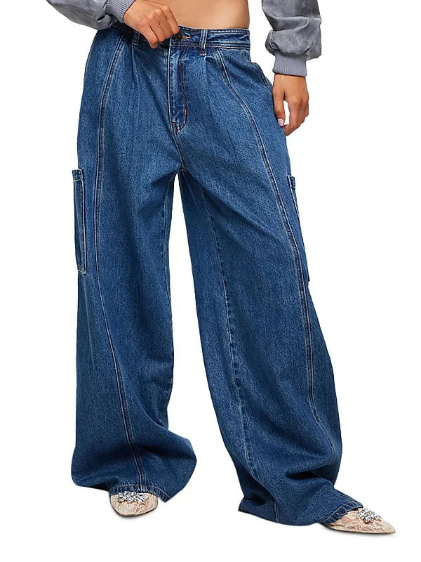 Light - wash women jeans for a fresh and summery appearanceWomens High Rise Denim Wide Leg Jeans Light - wash women jeans for a fresh and summery appearanceWomens High Rise Denim Wide Leg Jeans