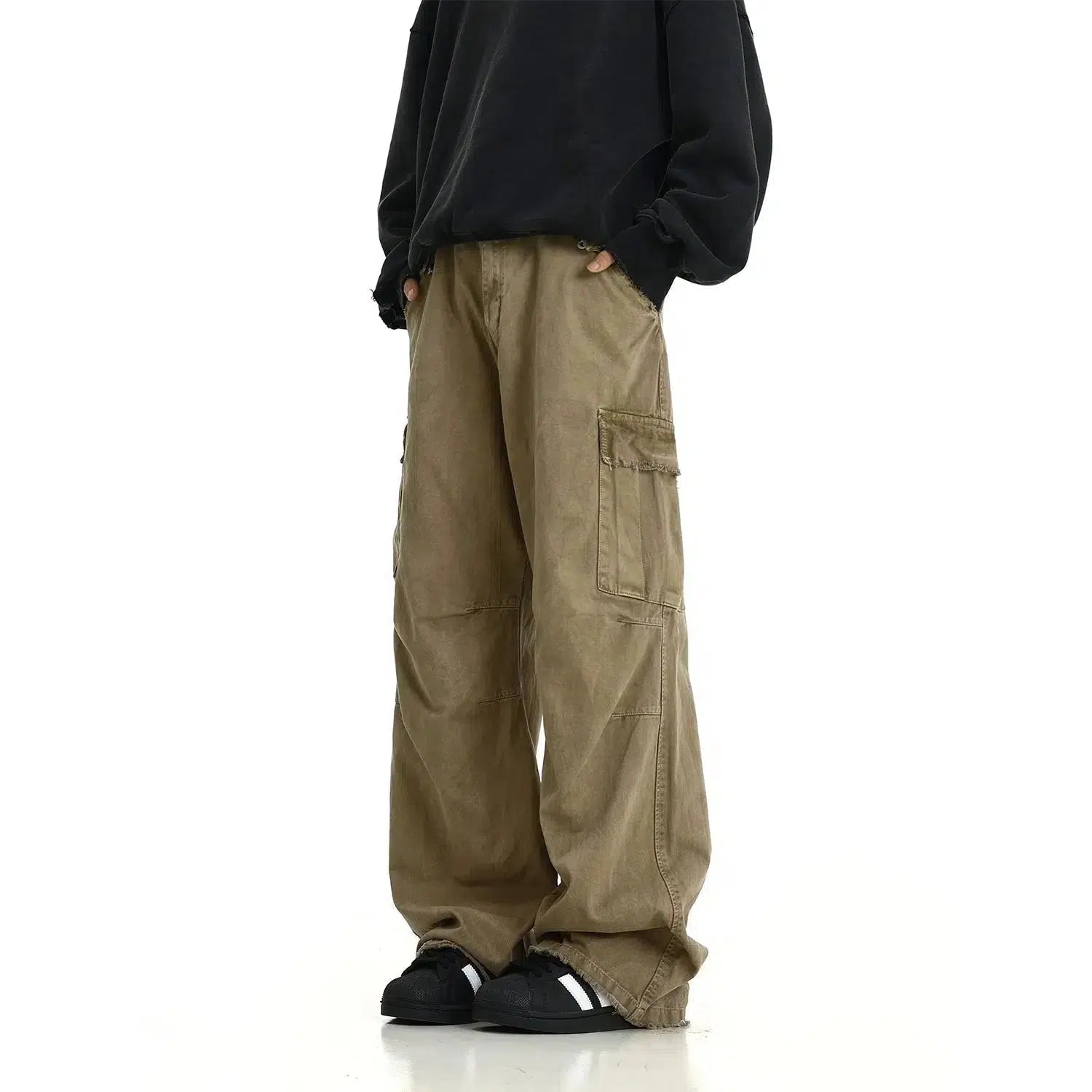 Cargo women jeans with multiple pockets for added functionalityWorkwear Paratrooper Cargo Jeans