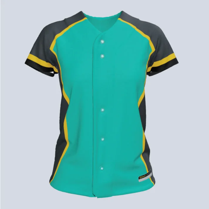 Women's jersey for yoga sessionsLadies Diamond Full Button Cap Sleeve Custom Softball Jersey Women's jersey for yoga sessionsLadies Diamond Full Button Cap Sleeve Custom Softball Jersey