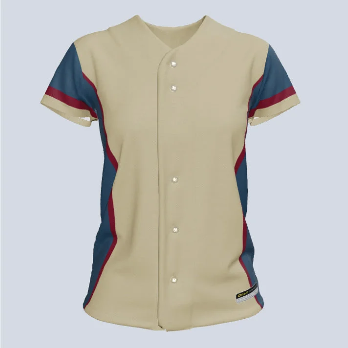 Women's jersey for running workoutsLadies Sapphire Full Button Cap Sleeve Custom Softball Jersey Women's jersey for running workoutsLadies Sapphire Full Button Cap Sleeve Custom Softball Jersey