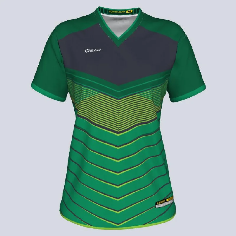 Women's jersey for dance workoutsLadies V-Fusion Custom Jersey