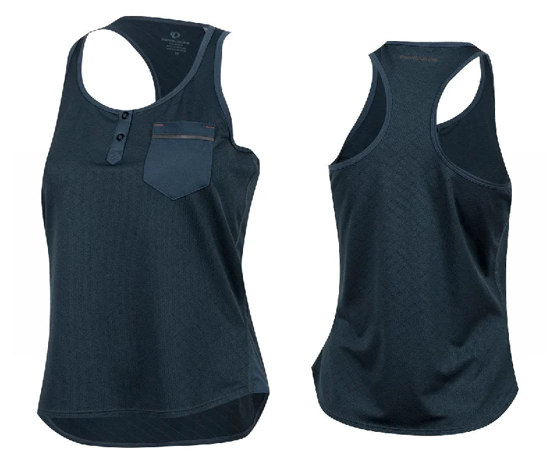 Women's jersey with a fitted silhouettePearl Izumi Escape Singlet - Womens - Midnight Navy Twill-Midnight Women's jersey with a fitted silhouettePearl Izumi Escape Singlet - Womens - Midnight Navy Twill-Midnight