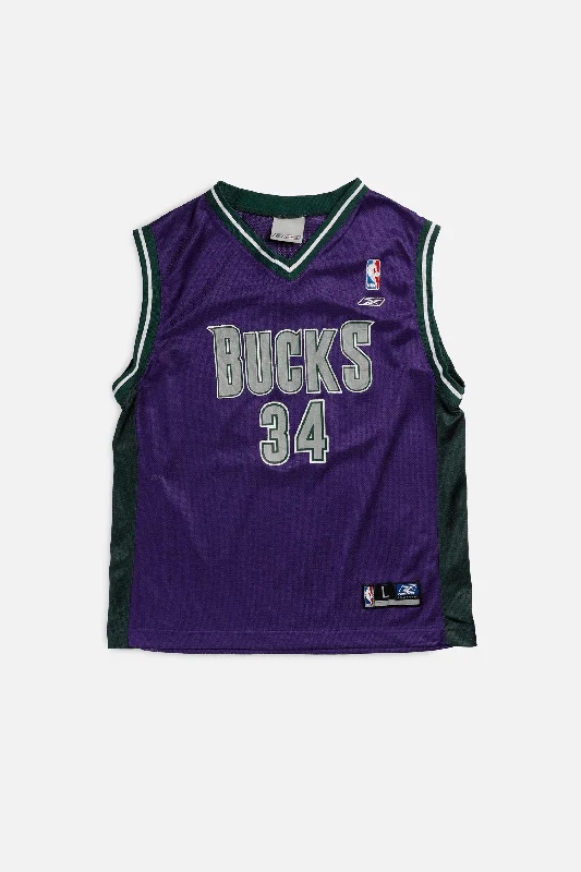 Sleeveless women's jersey for intense trainingVintage Milwaukee Bucks NBA Jersey - Women's S Sleeveless women's jersey for intense trainingVintage Milwaukee Bucks NBA Jersey - Women's S
