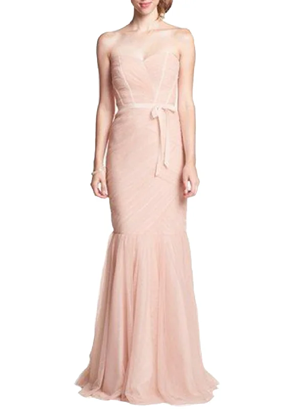 Pink Strapless Trumpet Gown