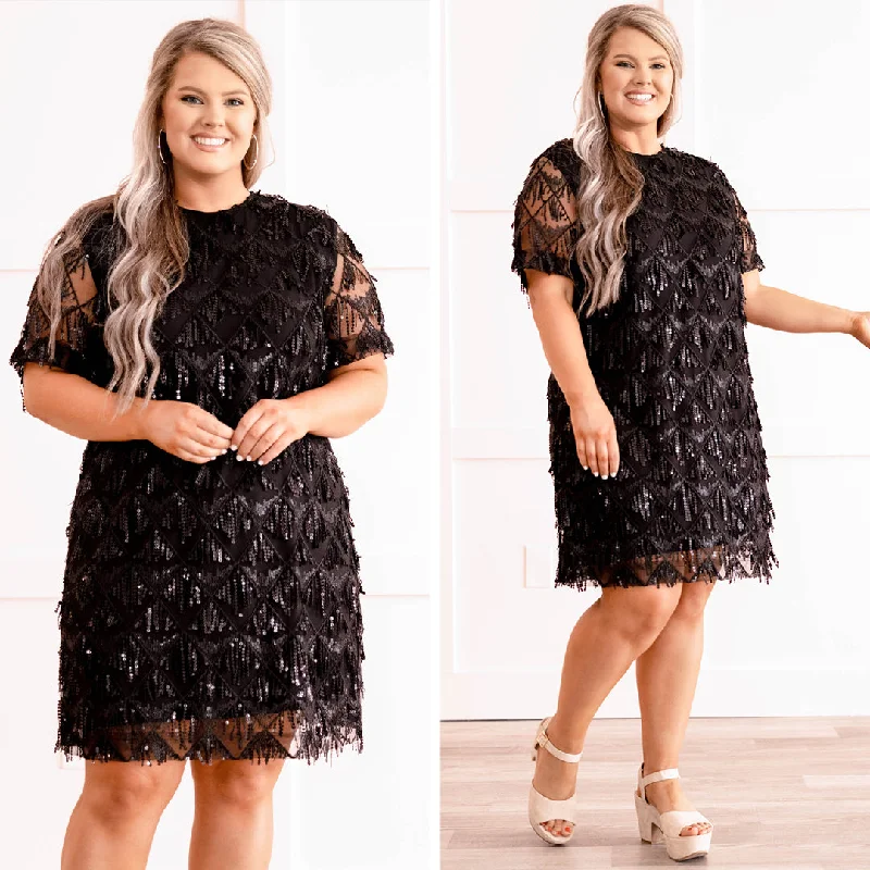 Printed Abstract Women Dress for a Modern and Artistic Appeal Printed Abstract Women Dress for a Modern and Artistic Appeal Dazzled Up Dress, Matte Black