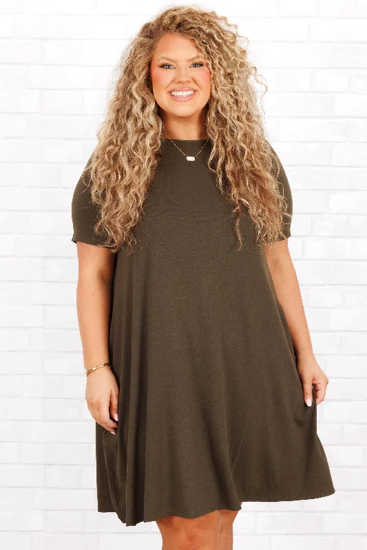 Halter Neck Women Dress to Show Off the Shoulders and Neckline Halter Neck Women Dress to Show Off the Shoulders and Neckline Getting Inspired Dress, Dark Olive Halter Neck Women Dress to Show Off the Shoulders and Neckline Halter Neck Women Dress to Show Off the Shoulders and Neckline Getting Inspired Dress, Dark Olive