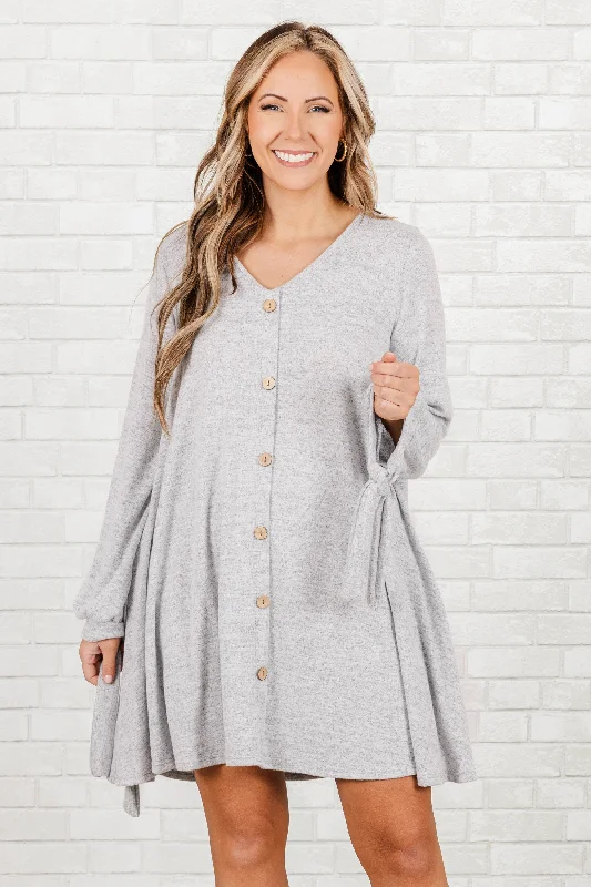 Mermaid - Style Women Dress with a Fitted Silhouette for Special Occasions Mermaid - Style Women Dress with a Fitted Silhouette for Special Occasions Inspire To Affect Dress, Heather Gray
