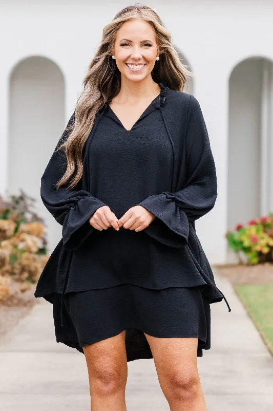 Strapless Women Dress with a Built - in Bra for Comfort and Support Strapless Women Dress with a Built - in Bra for Comfort and Support Reply For Me Dress, Black