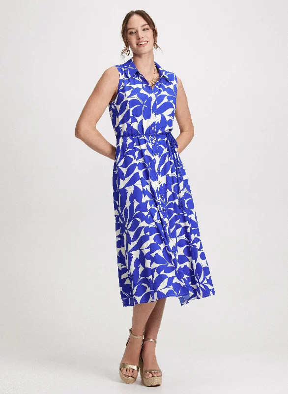 Midi dresses with patchwork patterns for a one - of - a - kind styleButton-Down Floral Midi Dress Midi dresses with patchwork patterns for a one - of - a - kind styleButton-Down Floral Midi Dress