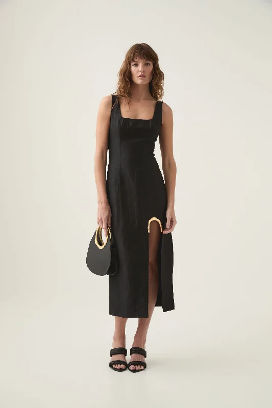 Midi dresses with satin - finish fabrics for a luxurious feelFlourish Midi Dress
