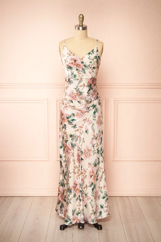 Midi dresses with pleated bodices for a classic and tailored lookJoulanne | Floral Maxi Dress with High Slit Midi dresses with pleated bodices for a classic and tailored lookJoulanne | Floral Maxi Dress with High Slit