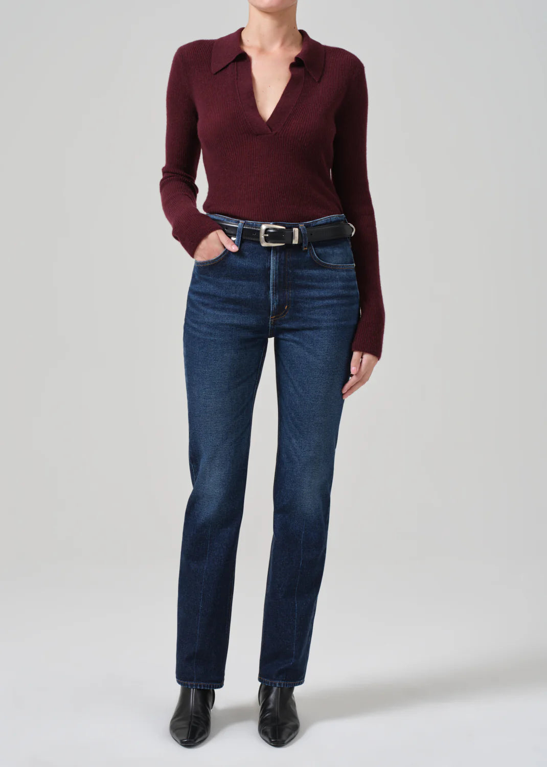 Studded Denim Top for a Glamorous and Bold StyleCitizens of Humanity - Zurie Straight