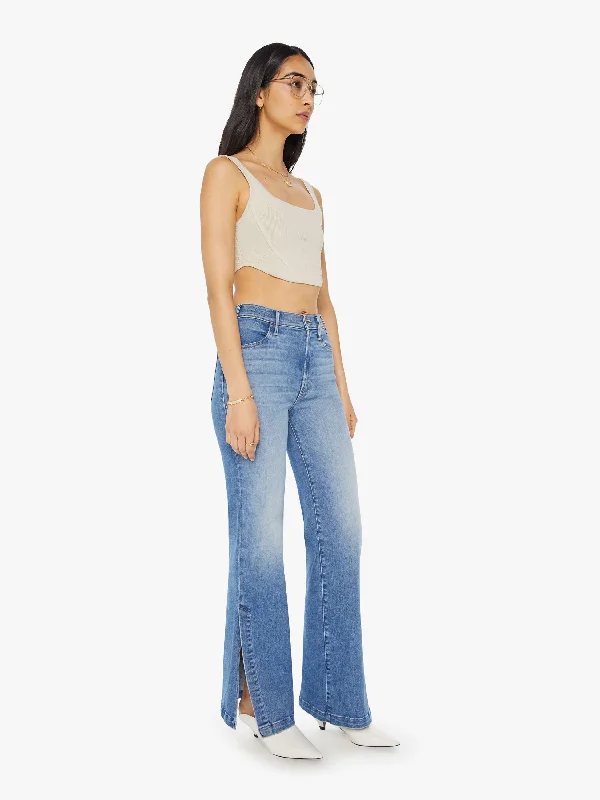 Denim Top with a Belted Waist for a Defined SilhouetteThe Hustler Sidewinder - Enjoy The Ride