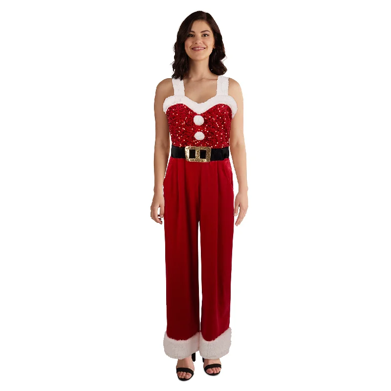 Maxi dresses with a V - neckline for a flattering and elongating shapeComfy Cozy Women's Santa Jumpsuit
