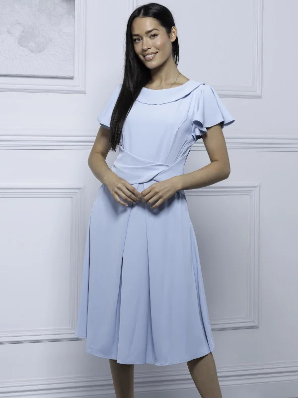 Maxi dresses with side slits for a touch of allureJolie Moi Jaelyn Flare Sleeve Dress, Light Blue Maxi dresses with side slits for a touch of allureJolie Moi Jaelyn Flare Sleeve Dress, Light Blue