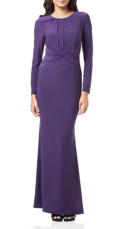 Wedding guest dresses with pom - pom trims for a playful lookAdrianna Papell AP1E204090 Long Sleeve Formal Dress