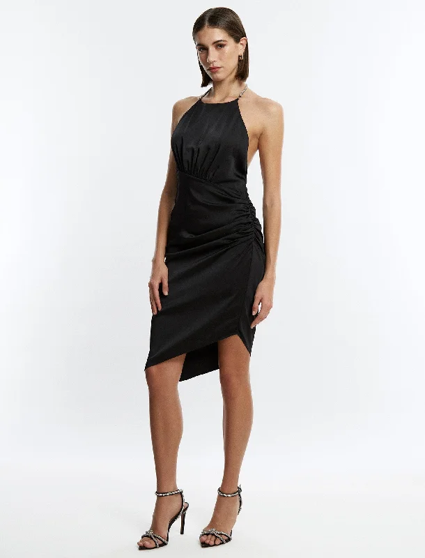 Velvet mini dresses for autumn weddingsAnwen Ruched Mini Dress
