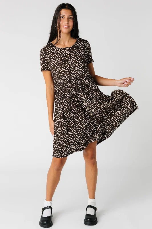 Mini dresses with button - down frontsBrass & Roe London Button Dress