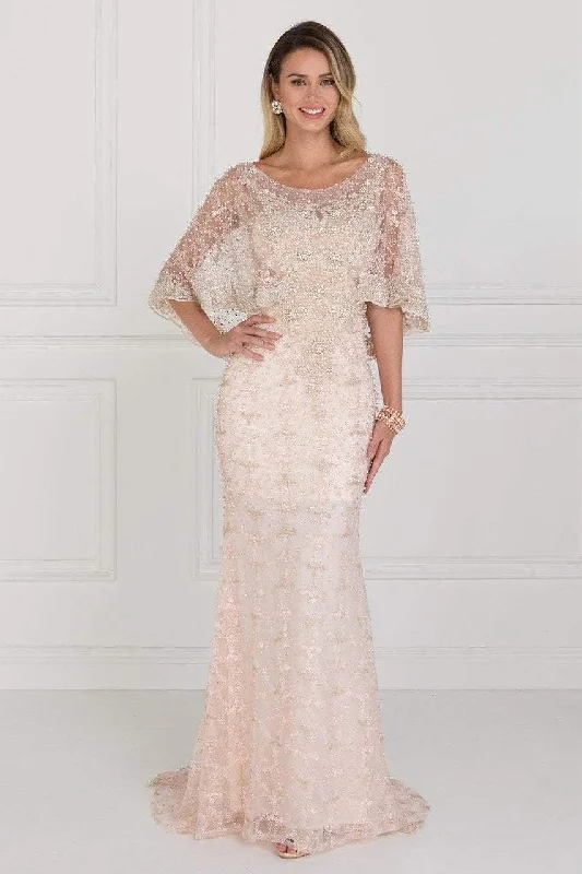 Sleeveless wedding guest dresses with pleated bodicesElizabeth K Bridal - GL1535 Embellished Illusion Bateau Sheath Dress Sleeveless wedding guest dresses with pleated bodicesElizabeth K Bridal - GL1535 Embellished Illusion Bateau Sheath Dress