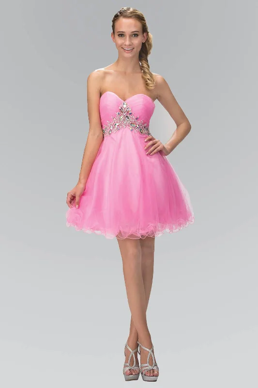 Tea - length wedding guest dresses with polka dot patternsSweetheart Prom Dress Formal Homecoming