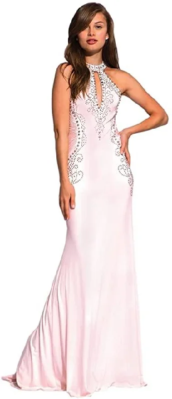 Lace - and - tulle wedding guest dresses with sweetheart necklinesJovani 89892 Prom Long Halter Fitted Formal Dress Lace - and - tulle wedding guest dresses with sweetheart necklinesJovani 89892 Prom Long Halter Fitted Formal Dress