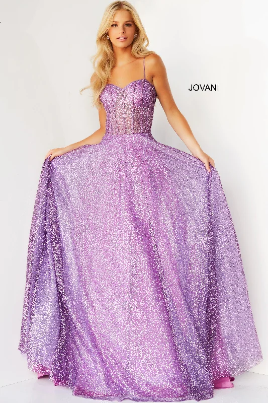 Wedding guest dresses with button - down fronts and A - line silhouettesJovani 07423 Prom Spaghetti Strap Long Formal Gown Wedding guest dresses with button - down fronts and A - line silhouettesJovani 07423 Prom Spaghetti Strap Long Formal Gown