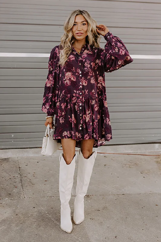 Mini dresses with geometric prints for a modern aestheticNapa Nights Floral Mini Dress