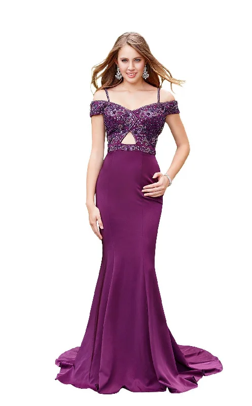 Formal dresses with cold - shoulder ruffled sleeves and floral prints for a romantic and trendy formal styleClarisse 3543 Dress Formal dresses with cold - shoulder ruffled sleeves and floral prints for a romantic and trendy formal styleClarisse 3543 Dress