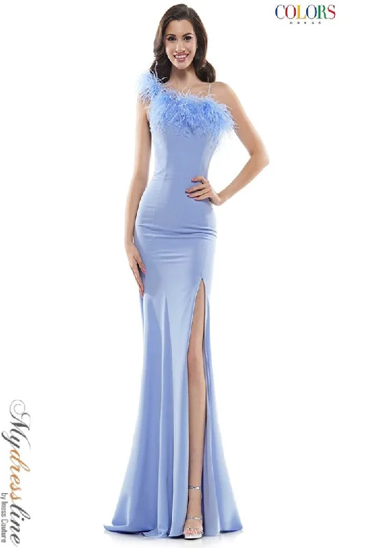 Formal dresses with side - slit pockets and beaded accents for a practical and stylish formal eventColors 2405