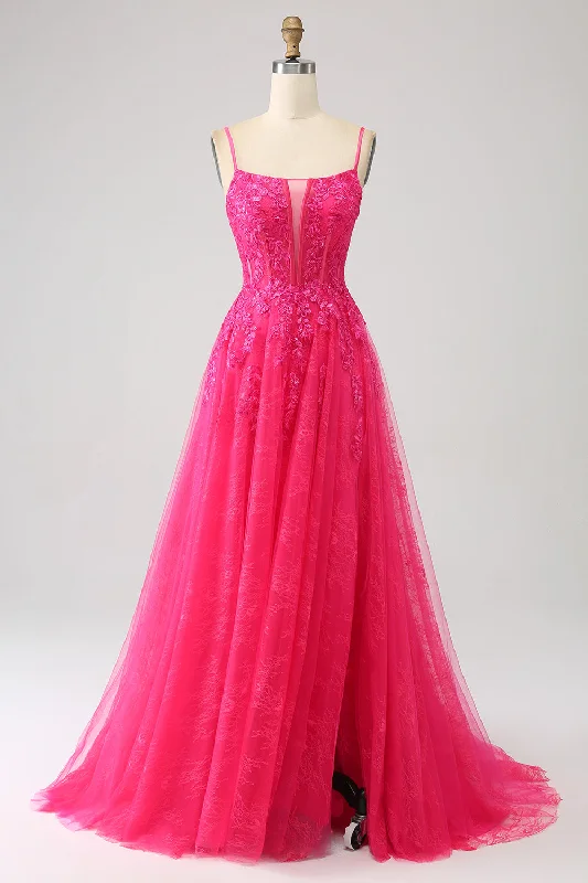 Cocktail dresses with a velvet - trimmed collar and a short skirtFuchsia A-Line Corset Lace Long Prom Dress with Slit Cocktail dresses with a velvet - trimmed collar and a short skirtFuchsia A-Line Corset Lace Long Prom Dress with Slit