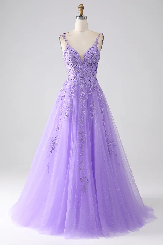 Little black cocktail dresses with lace detailingLilac A-Line Spaghetti Straps Long Prom Dress with Appliques Little black cocktail dresses with lace detailingLilac A-Line Spaghetti Straps Long Prom Dress with Appliques