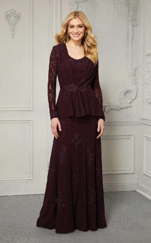 Formal dresses with one - shoulder ruffled straps and sequined bodices for a trendy and eye - catching lookMGNY 72422 Dress