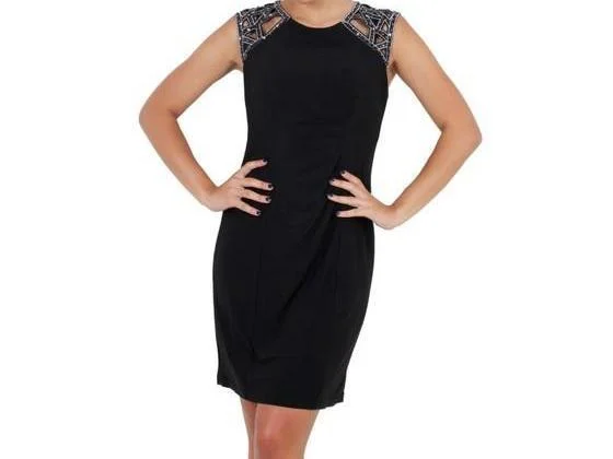 Satin - lined cocktail dresses with a lace outer layerPatra Short Cocktail Party Dress Casual