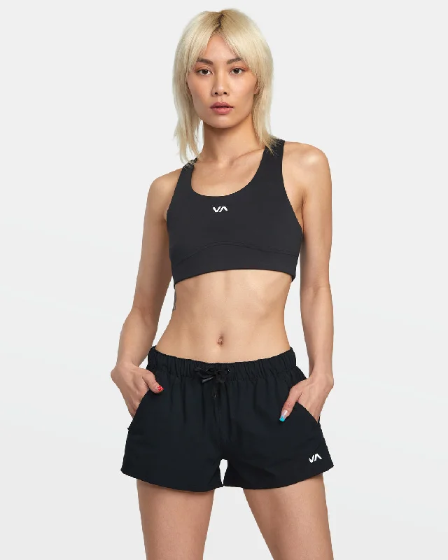 Cuffed Women Shorts for a Laid - Back and Trendy LookVA Essential Low-Rise Yogger Sport Shorts - Black Cuffed Women Shorts for a Laid - Back and Trendy LookVA Essential Low-Rise Yogger Sport Shorts - Black