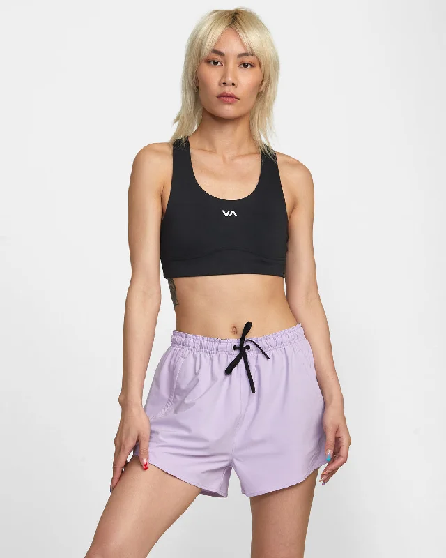 Ruffled Hem Women Shorts to Add a Feminine TouchVA Essential Yogger 12" Sport Shorts - Lavender