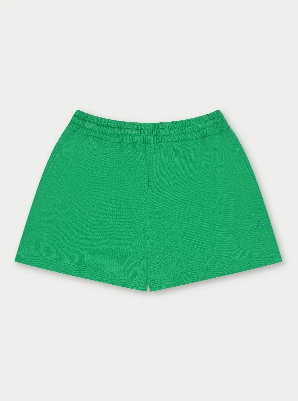Cargo Women Shorts with Multiple Pockets for FunctionalityEMBLEM SHORTS - WASHED GREEN