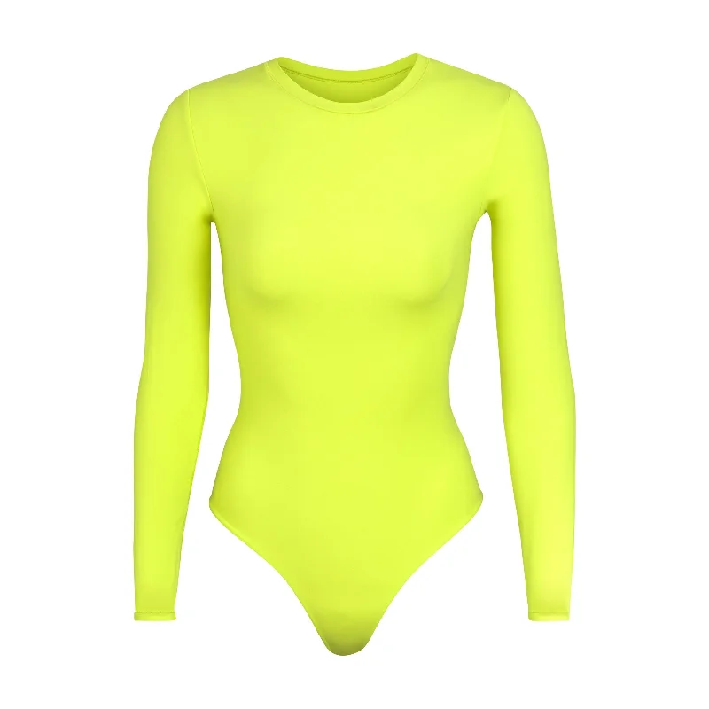Lace Bodysuits for a Sexy and Elegant Bedroom LookFITS EVERYBODY LONG SLEEVE CREW NECK BODYSUIT | NEON LIME Lace Bodysuits for a Sexy and Elegant Bedroom LookFITS EVERYBODY LONG SLEEVE CREW NECK BODYSUIT | NEON LIME