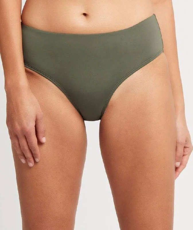 Sea Level Bella Mid Bikini Brief - Khaki