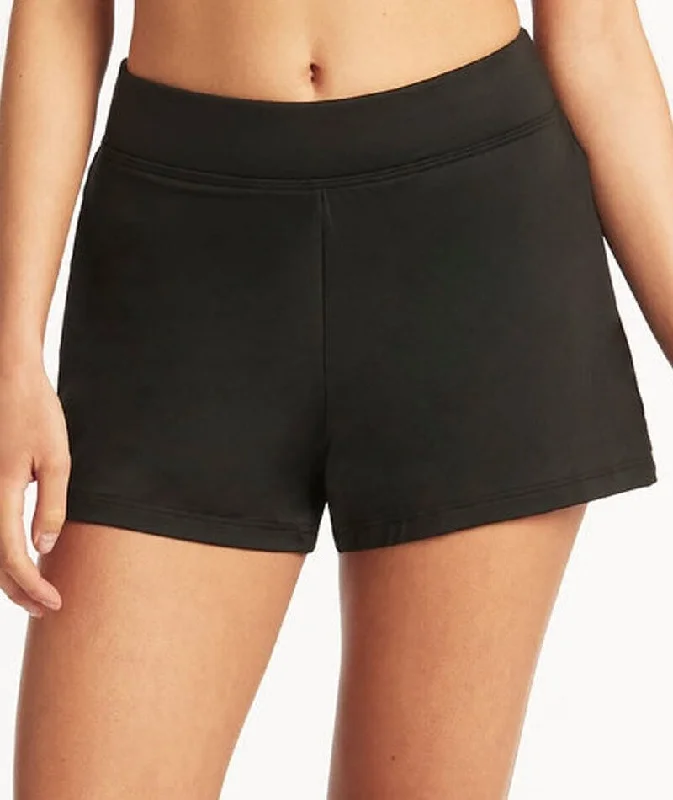 Sea Level Eco Essentials Swim Shorts - Black