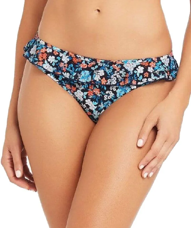 Monokini - style bikini with a unique one - piece - meets - bikini designSea Level Marguerite Frill Hipster Bikini Brief - Night Sky Monokini - style bikini with a unique one - piece - meets - bikini designSea Level Marguerite Frill Hipster Bikini Brief - Night Sky